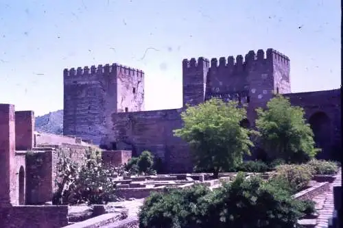 Vintage Dia Film Slide 35mm 2x  Granada Alhambra Spain   '60 B4/R9-10
