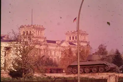 Vintage Dia Film Slide 35mm Reichstag Berlin '60s B4/L98