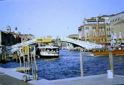 Orig 35mm DIA Slide 15x Italien Venedig Bus Strassenszene Gondola 1978 B13/73-87