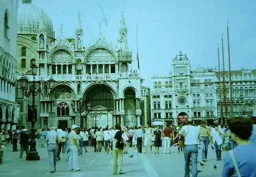 Orig 35mm DIA Slide 15x Italien Venedig Bus Strassenszene Gondola 1978 B13/73-87