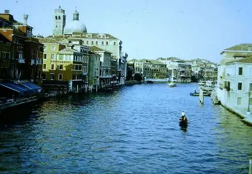 Orig 35mm DIA Slide 15x Italien Venedig Bus Strassenszene Gondola 1978 B13/73-87