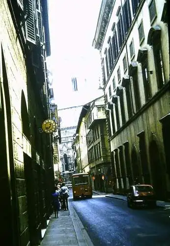 Orig 35mm DIA Slide 5x Italien Florenz Strassenszene Bus 1978 B13/90-94