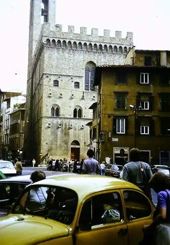 Orig 35mm DIA Slide 5x Italien Florenz Strassenszene Bus 1978 B13/90-94