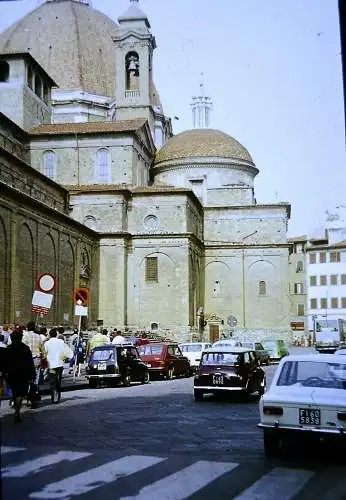 Orig 35mm DIA Slide 5x Italien Florenz Strassenszene Bus 1978 B13/90-94