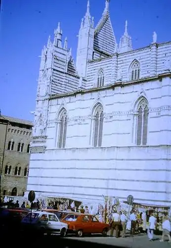 Orig 35mm DIA Slide 4x Italien Siena Strassenszene  1978 B13/95-98