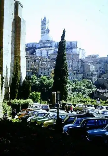 Orig 35mm DIA Slide 4x Italien Siena Strassenszene  1978 B13/95-98