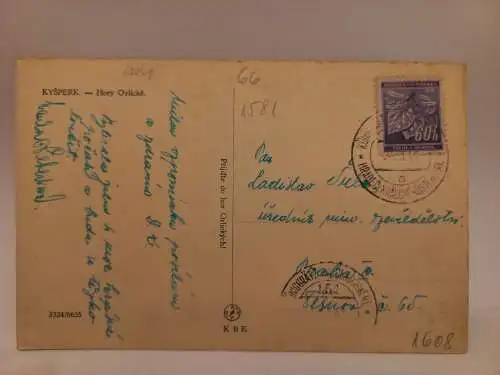AK Postcard CPA Orlickoústecko, Kyšperk, partie z náměstí, c1935
