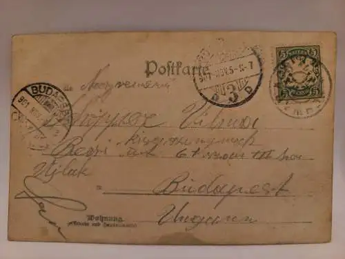 AK Postcard CPA Weissbierbrauerei Paptist Denerlein 1901