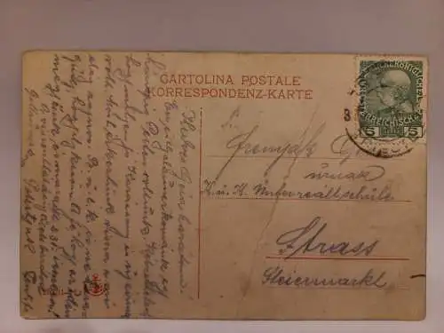 AK Postcard CPA Trieste, Stazione Ferrovia della Meridionale
