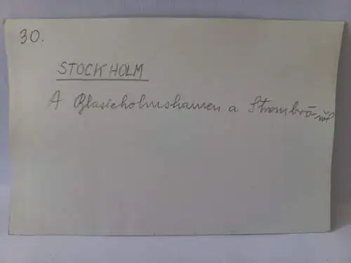 Vintage Foto B&W  Stockholm Blasieholmsgatan  1964 14x9cm