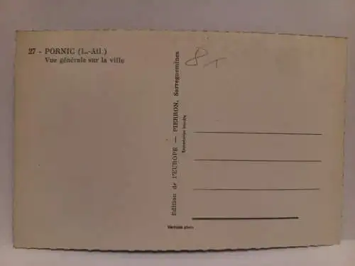 AK Postcard CPA France  PORNIC - Vue générale sur la ville