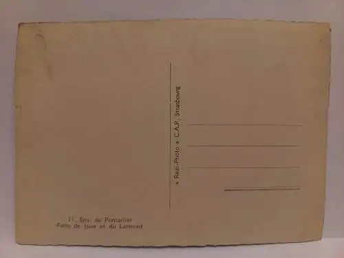 AK Postcard CPA France Env. de  PONTARLIER - Forts de Joux et du Larmont