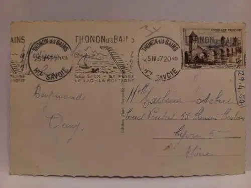 AK Postcard CPA France MORGINS - 1957