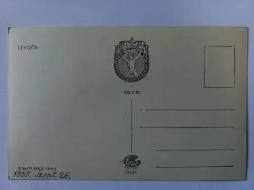 AK Postcard CPA  Slowakei Levoča ,  Leutschau, Lőcse 1955