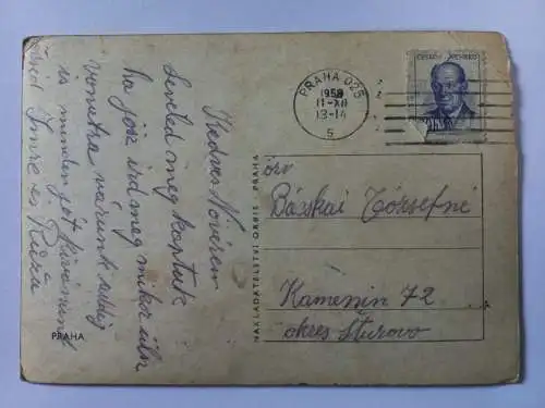 AK Postcard CPA  Tschechien Prag Praha Vánoční pozdrav