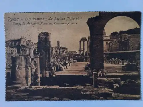 AK Postcard CPA  Italien Rom Rome Foro Romano 1919