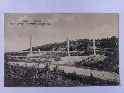 AK Postcard CPA  Pola Pula Brioni Römische Ausgrabungen 1907
