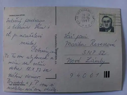 AK Postcard CPA Trencianske Teplice SK Liecebny dom Krym