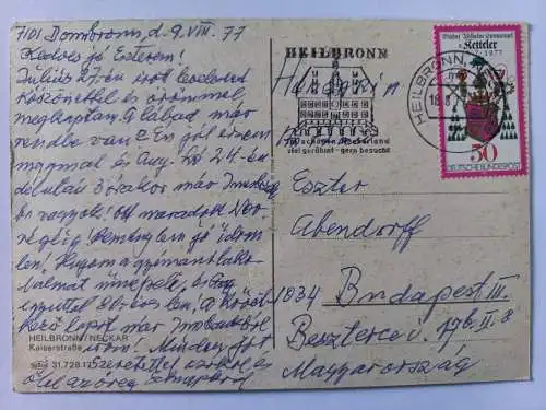 AK Postcard CPA Heilbronn / Neckar Kaiserstrasse 1977
