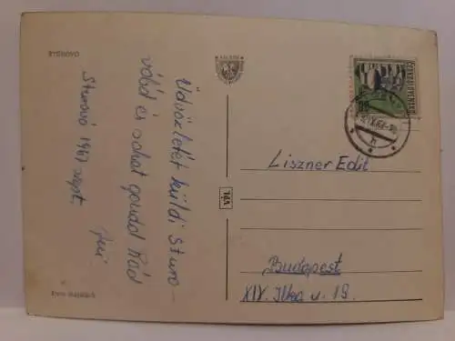 AK Postcard CPA Slowakei, Stúrovo - Gockern Strassenszene 1967
