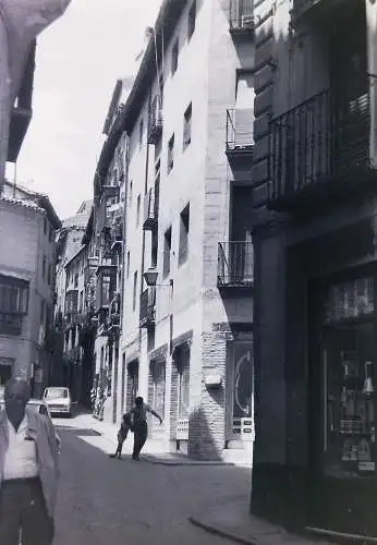 Vintage Negativ Foto Spanien Toledo  Strassenszene  '70s