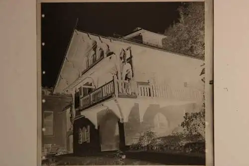 Vintage Negativ Foto Panhans  Semmering  der schöne Pfarrhof 1960s 6x6cm