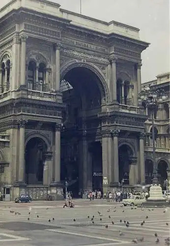 Vintage Foto Negativ Italien Mailand Galleria Vittorio Emanuele II 1970s