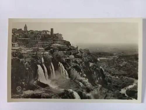 AK Postcard CPA  Italien Tivoli - Panorama con cascatelle
