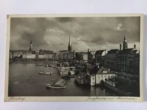 AK Postcard CPA  Deutschland Hamburg Jungfernstieg  1937