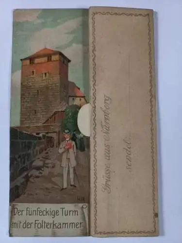 AK Postcard CPA  Der fünfeckige Turm mit der Folterkammer - Eiserne Jungfrau