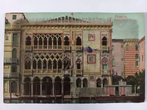 AK Postcard CPA  Italien Venezia handcolored Palazzo Doro
