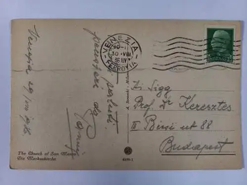 AK Postcard CPA  Italien Venezia Venedig S. Marco