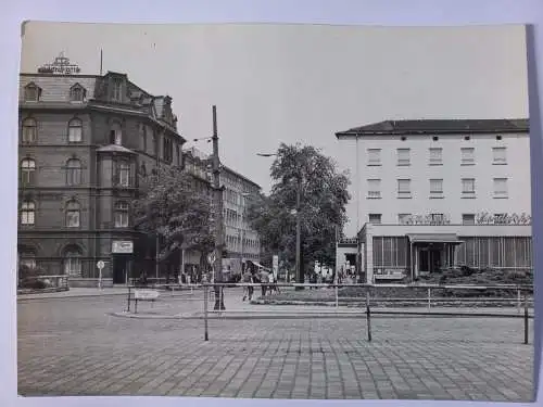 Vintage Foto DDR Nordhausen Karl Marx Strasse Grossformat 23x17 cm