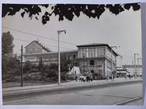 Vintage Foto DDR Nordhausen Stadt-Terrasse in der Rautenstr Grossformat 23x17 cm