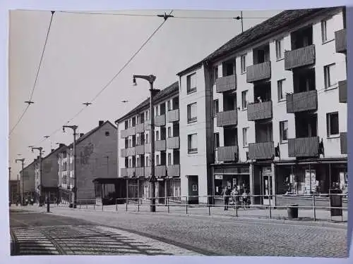 Vintage Foto DDR Nordhausen Rautenstrasse Grossformat 23x17 cm