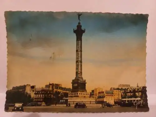 AK Postcard CPA Paris  Place de la Bastille