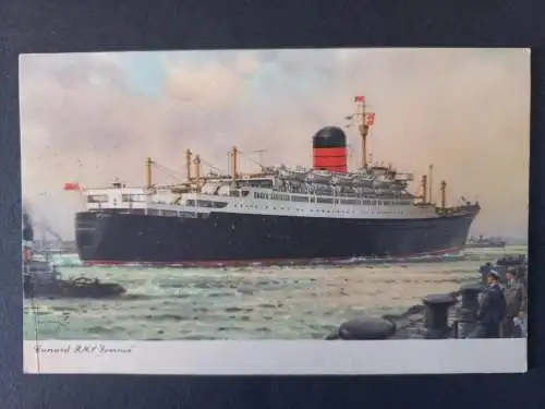 AK Postcard CPA Cunard R.M.S Ivernia