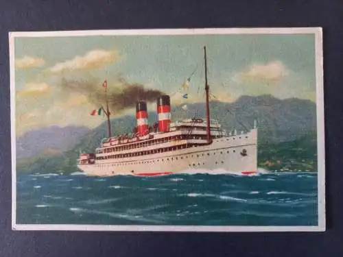 AK Postcard CPA Cosulich Line S.S.Stella d'Italia