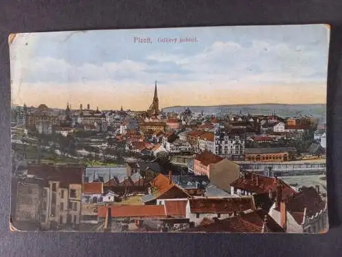 AK Postcard CPA  Tschechoslowakei Plzeň Pilsen  1917
