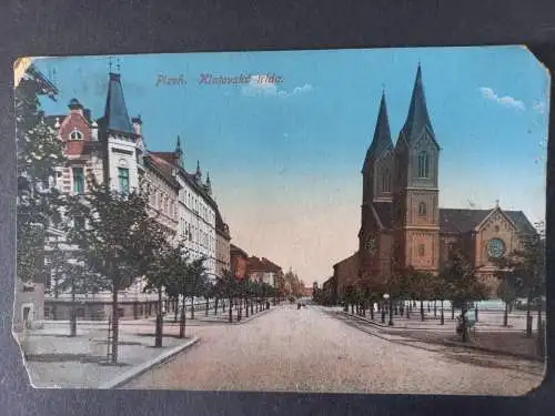 AK Postcard CPA  Tschechoslowakei Plzeň Pilsen Klatovská třída  1917