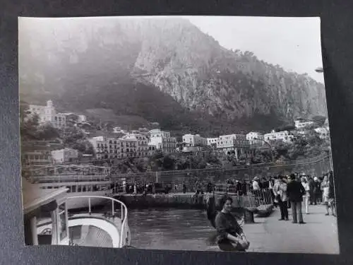 Vintage Foto Italien -  Golf von Neapel - Neapel  Hafen  mit Schiff   1960s