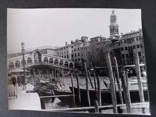 Vintage Foto Italien -  Venedig Rialto Bridge und Grand Canal  1960s