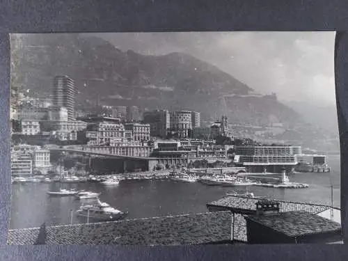 Vintage Foto Monaco Monte Carlo Hafenszene-Port - Harbour  1970s