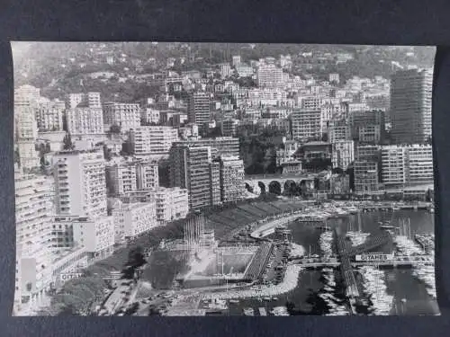 Vintage Foto Monaco Monte Carlo Hafenszene-Port - Harbour Panorama  1970s