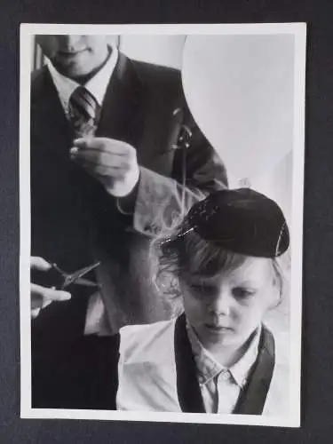 Vintage Foto Bruno Bourel - Haarschnitt