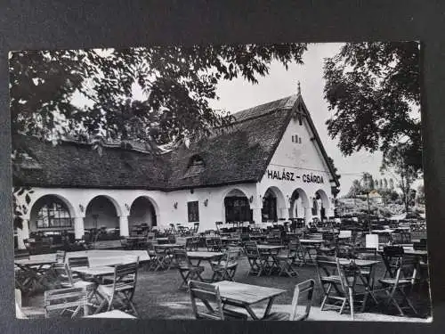 AK Postcard CPA Ungarn, Plattensee - Keszthely - Halász -csárda