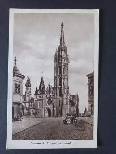 AK Postcard CPA Ungarn Budapest Krönungskirche 1933