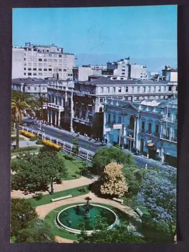 AK Postcard CPA Chile Jardines Congresso Nacional - Santiago