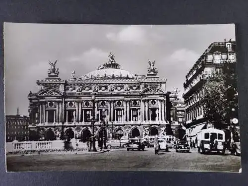 AK Postcard CPA Frankreich Paris Oper Strassenszene 1966