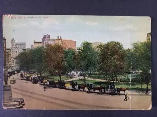 AK Postcard CPA USA New York - Union Square